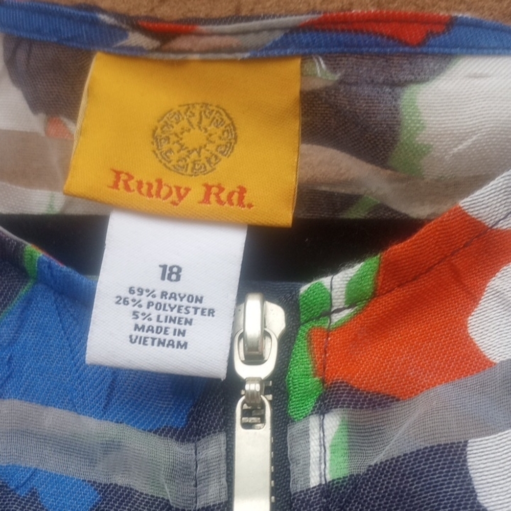 Ruby Rd. Multicolor Striped Bomber Jacket - image 4